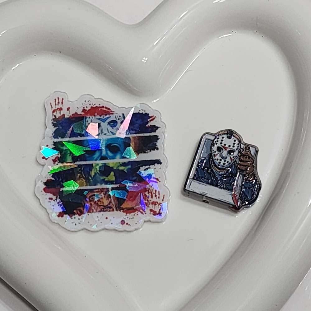 Horror Flatback Focal Bead Badge Beaded Pen Jewelry Making Magnet Clip 13